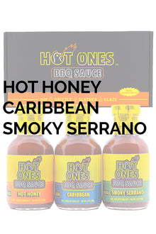 Hot Ones BBQ Trio Pack (Hot Honey / Caribbean / Smoked Serrano) W1