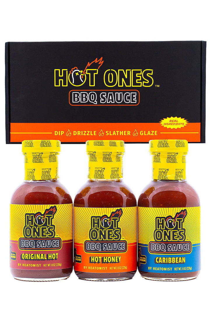 Hot Ones BBQ Trio Pack (Original / Hot Honey / Caribbean) O6