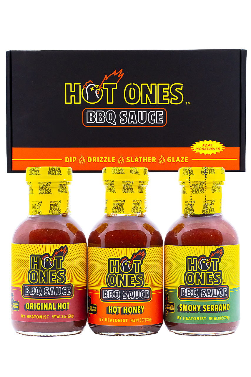 Hot Ones BBQ Trio Pack (Original / Hot Honey / Smoked Serrano) Z5