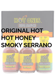Hot Ones BBQ Trio Pack (Original / Hot Honey / Smoked Serrano) Z5
